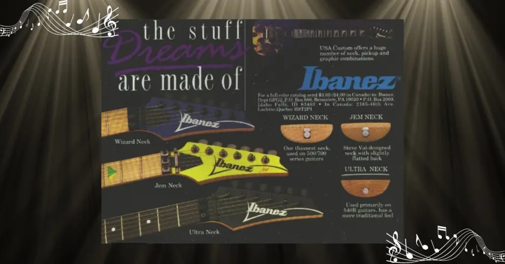 ibanez neck profile